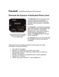 FaxJack User Manual - Ultimate Distinctive Ring