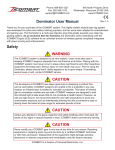 Dominator User Manual Safety WARNING CAUTION