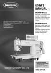 USER`S MANUAL - Keystone Industrial Sewing Machine Co., Inc