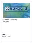 CAN Fiber Optic Bridge User Manual