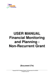 USER MANUAL Financial Monitoring and Planning - Non