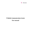 T-Mobile Communication Center User manual