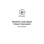Quantum Leap Gypsy Virtual Instrument Manual