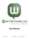WTTP User Guide - Wee Talk Tracker Pro