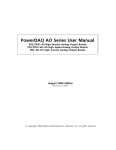 PowerDAQ AO Series User Manual