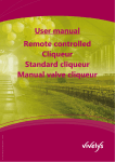 User manual Remote controlled Cliqueur Standard cliqueur Manual
