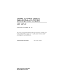 DIGITAL Alpha VME 5/352 and 5/480 Single-Board