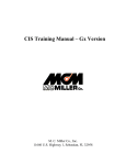 CIS Training Manual – Gx Version
