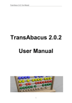 TransAbacus 2.0.2 User Manual