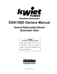 DGK150D Owners Manual - kWiet Power Generators