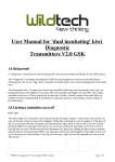 User Manual for `dual incubating` kiwi Diagnostic Transmitters V2.0