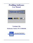 Profiling Software User Manual