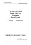 Users Manual for TRST-A1x Printer Driver for WIndows 7