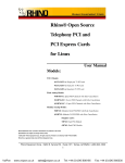 Rhino PCI & PCI Express Card User Manual