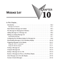 Chapter 10: Message List