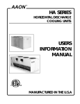 HA Series User`s Manual (Obsolete)