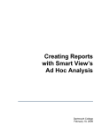 Creating Reports - Dartmouth College