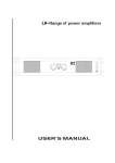 LA Amplifiers User Manual