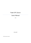 Fatek OPC Server User`s Manual