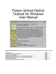 Polson Outlook User Manual - Polson School District #23