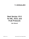 Boot Version 10.0 for NIC, iSCSI, and FCoE Protocols User Manual