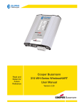 Cooper Bussmann 315-WH-Series WirelessHART User Manual