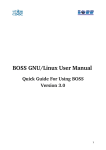 BOSS GNU/Linux User Manual