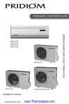 Installation Manual. - Thermospace air conditioners