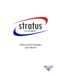 Stratus Heat Exchangers User Manual