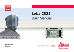 Leica CS25 User Manual