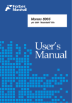 Forbes User manual