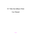 UC Video Surveillance Client User Manual