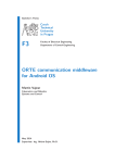 ORTE communication middleware for Android OS Martin Vajnar