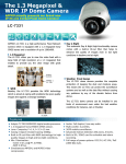 The 1.3 Megapixel & WDR IP Dome Camera LC-7331