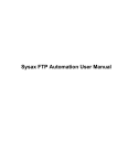 Sysax FTP Automation User Manual