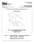 USER`S MANUAL WELLS GOLD CHROME BRACKET ASSEMBLY