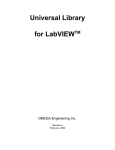Universal Library for LabVIEW TM