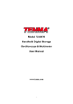 Manual for Portable 2-Channel 20MHz Oscilloscope with True RMS