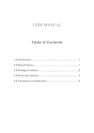 USER MANUAL