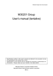 M30201 Group User`s manual (tentative)