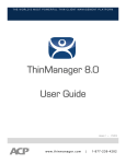 ThinManager 8.0 User Guide