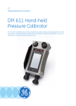 DPI 611 Hand-held Pressure Calibrator