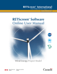 RETScreen Sofware Online User Manual