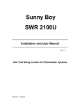 Sunny Boy SWR 2100U