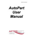AutoPart User Manual - Aftersoft Network NA