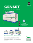 Genset manual - Elmech Engineers