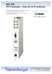 BNS-200 IPTV Streamer – Dual AV to IP multicast