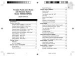 Portable Public Alert Radio with Weather Station