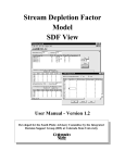 Stream Depletion Factor Model SDF View