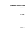 quadcopter Documentation Release 0.0.1 Chris Laws